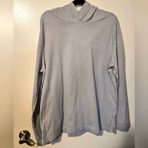 Grey Shirt Hoodie